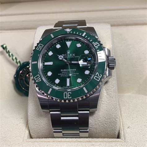 rolex hulk green|Rolex Hulk price chart.